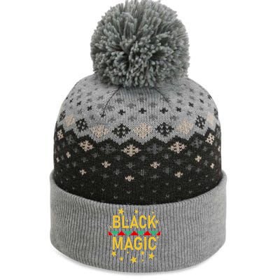 Black Magic Black Excellence The Baniff Cuffed Pom Beanie