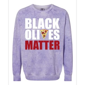 Black Olives Matter Colorblast Crewneck Sweatshirt