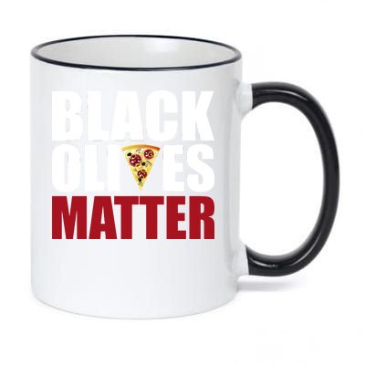 Black Olives Matter 11oz Black Color Changing Mug