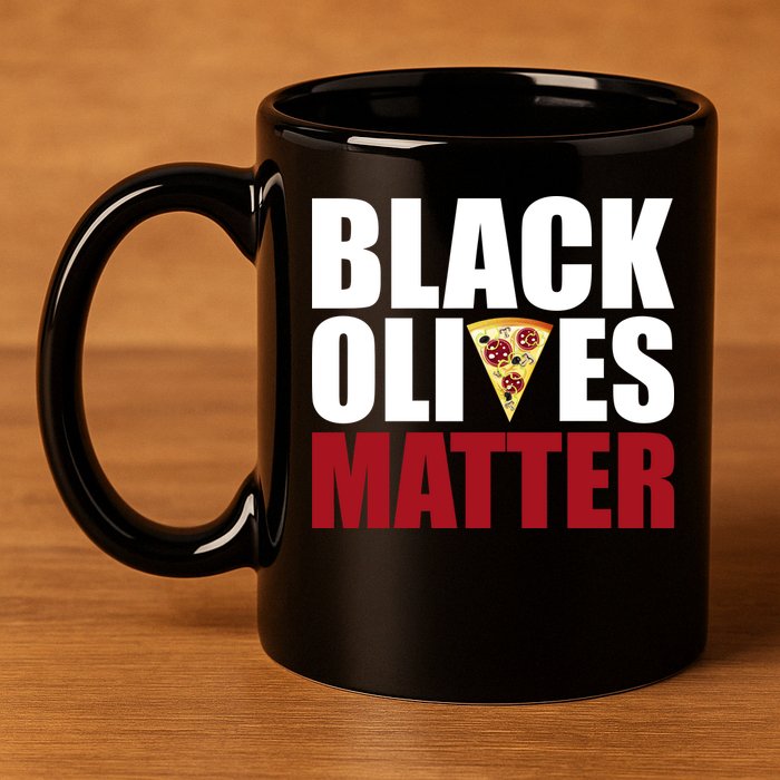 Black Olives Matter 11oz C Handle Ceramic Mug