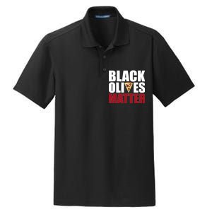 Black Olives Matter Dry Zone Grid Polo