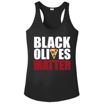 Black Olives Matter Ladies PosiCharge Competitor Racerback Tank