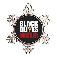 Black Olives Matter Metallic Star Ornament