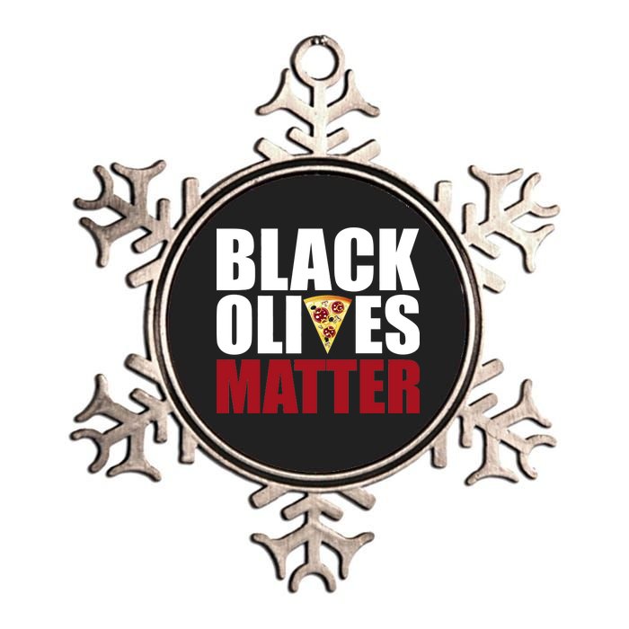 Black Olives Matter Metallic Star Ornament