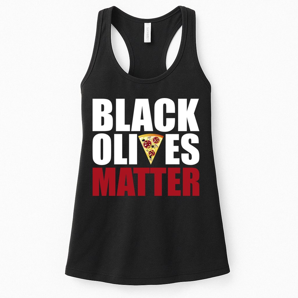 Black Olives Matter Womens Tank Top
