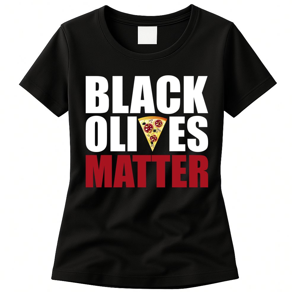 Black Olives Matter Womens T-Shirt