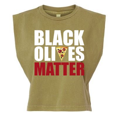 Black Olives Matter Garment-Dyed Women's Muscle Tee