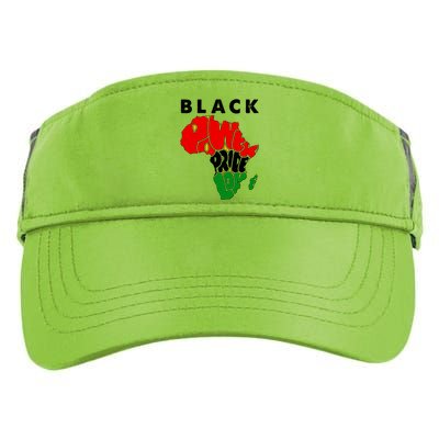 Black Power Pride Love Black History Month Adult Drive Performance Visor