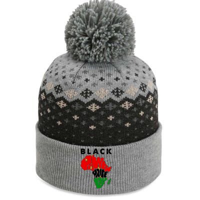 Black Power Pride Love Black History Month The Baniff Cuffed Pom Beanie