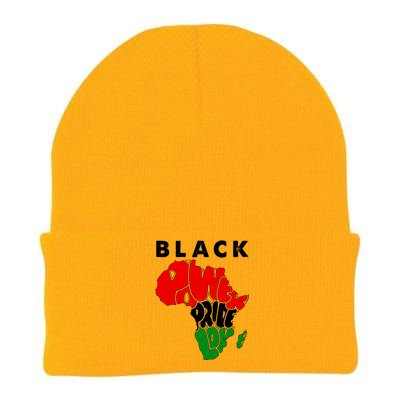 Black Power Pride Love Black History Month Knit Cap Winter Beanie