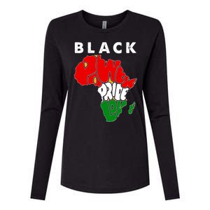 Black Power Pride Love Black History Month Womens Cotton Relaxed Long Sleeve T-Shirt