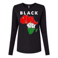 Black Power Pride Love Black History Month Womens Cotton Relaxed Long Sleeve T-Shirt