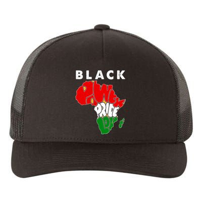 Black Power Pride Love Black History Month Yupoong Adult 5-Panel Trucker Hat