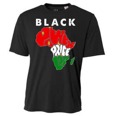 Black Power Pride Love Black History Month Cooling Performance Crew T-Shirt