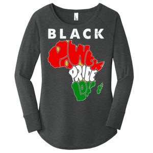 Black Power Pride Love Black History Month Women's Perfect Tri Tunic Long Sleeve Shirt