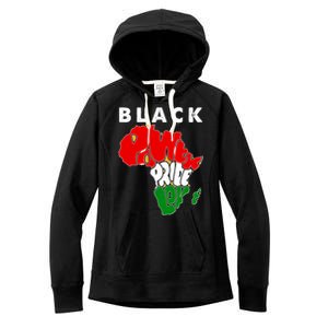 Black Power Pride Love Black History Month Women's Fleece Hoodie