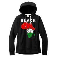 Black Power Pride Love Black History Month Women's Fleece Hoodie