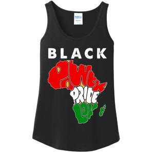 Black Power Pride Love Black History Month Ladies Essential Tank