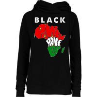 Black Power Pride Love Black History Month Womens Funnel Neck Pullover Hood