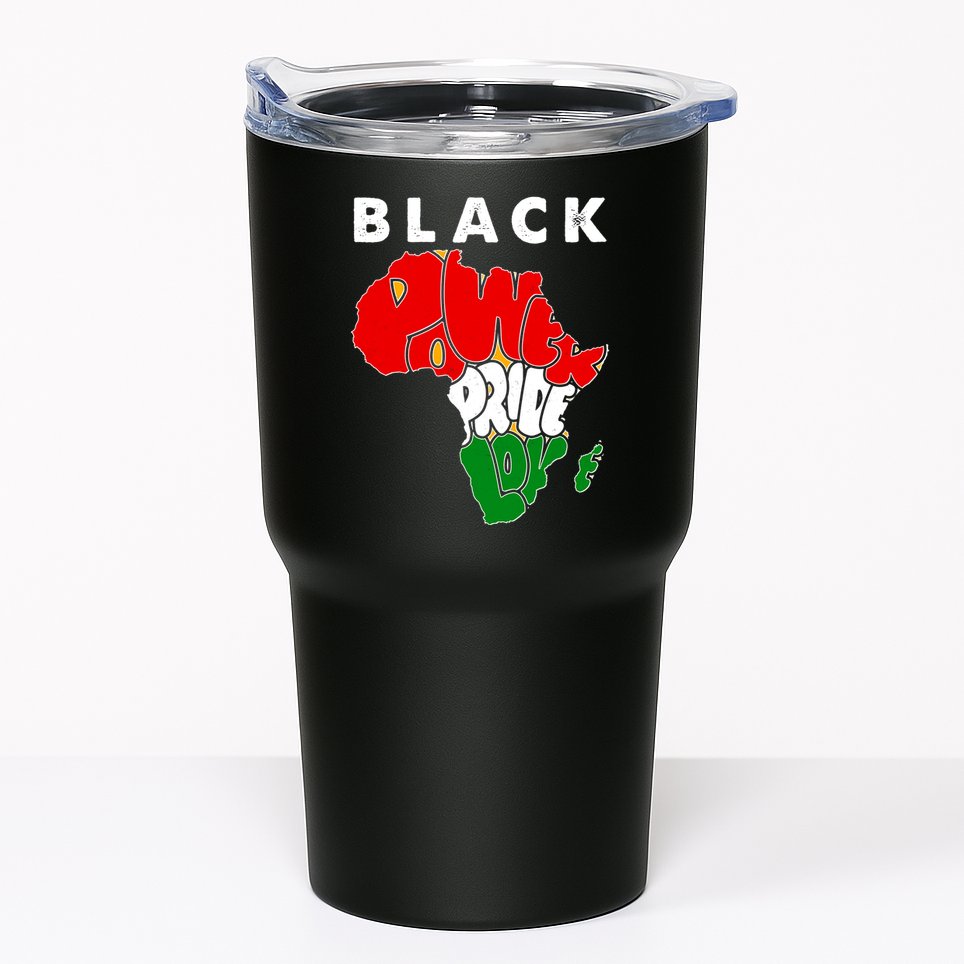Black Power Pride Love Black History Month Tumbler