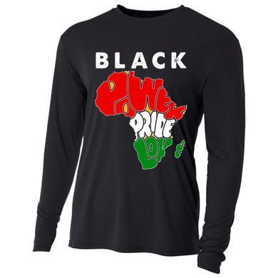 Black Power Pride Love Black History Month Cooling Performance Long Sleeve Crew