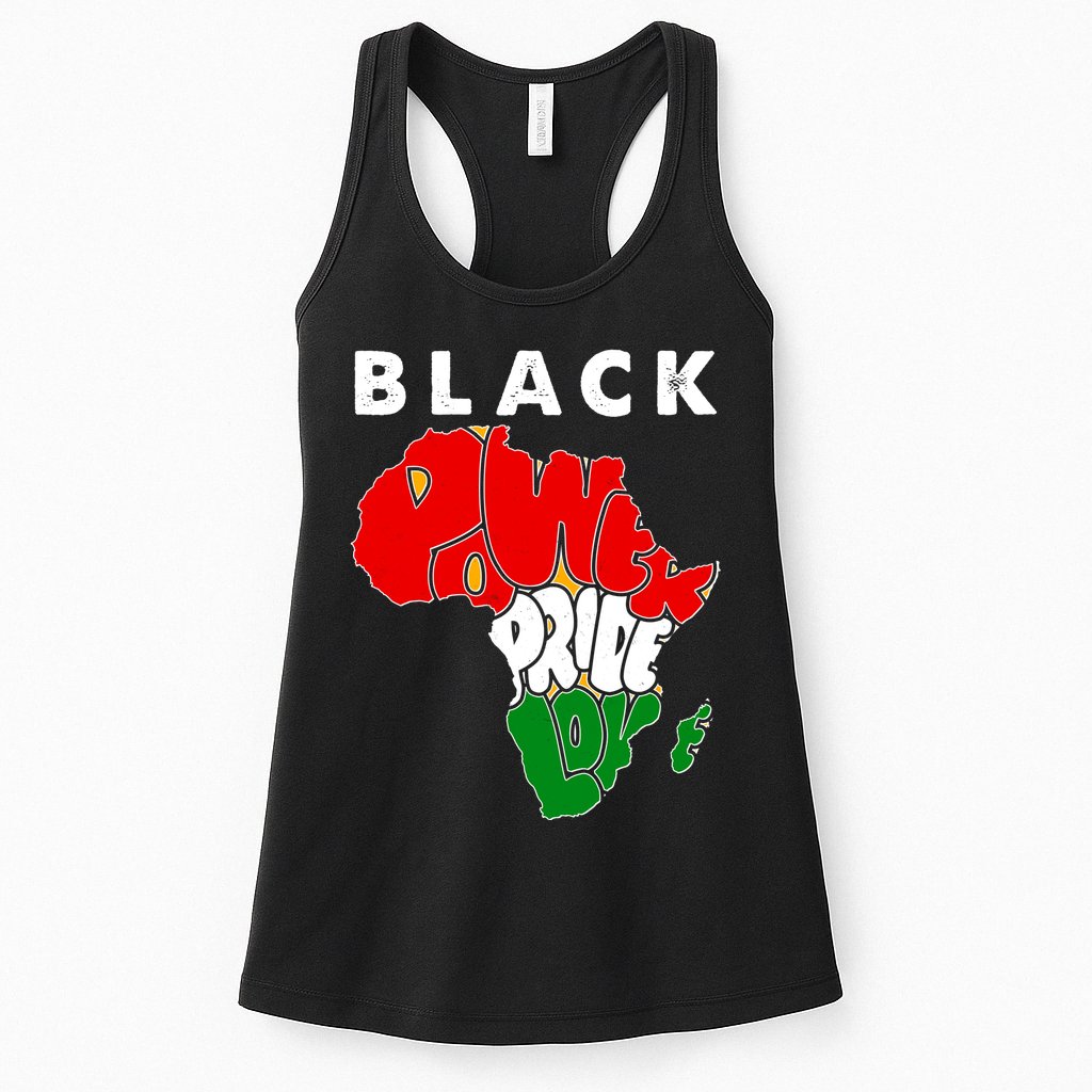 Black Power Pride Love Black History Month Womens Tank Top