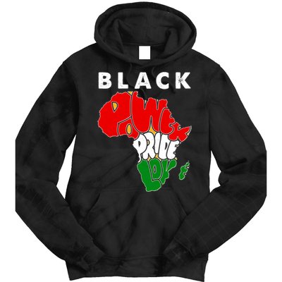 Black Power Pride Love Black History Month Tie Dye Hoodie