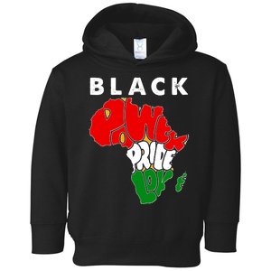 Black Power Pride Love Black History Month Toddler Hoodie