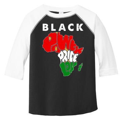 Black Power Pride Love Black History Month Toddler Fine Jersey T-Shirt