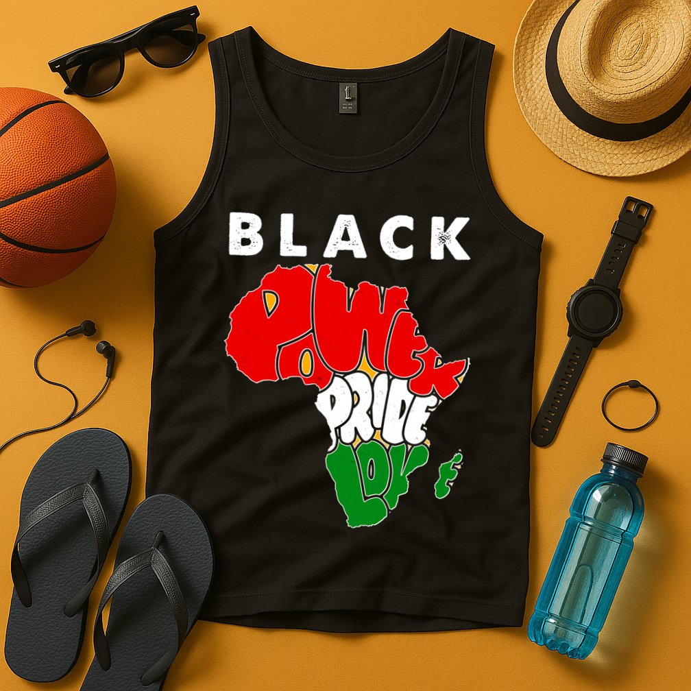 Black Power Pride Love Black History Month Tank Top
