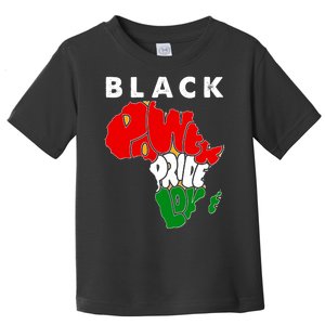 Black Power Pride Love Black History Month Toddler T-Shirt