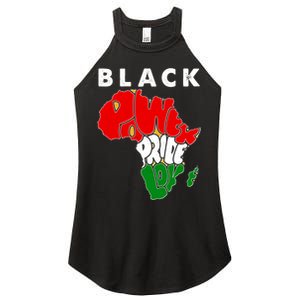 Black Power Pride Love Black History Month Women's Perfect Tri Rocker Tank