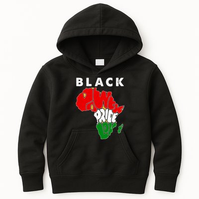 Black Power Pride Love Black History Month Kids Hoodie