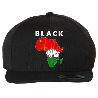 Black Power Pride Love Black History Month Wool Snapback Cap