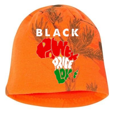 Black Power Pride Love Black History Month Kati - Camo Knit Beanie