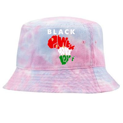 Black Power Pride Love Black History Month Tie-Dyed Bucket Hat