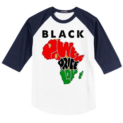 Black Power Pride Love Black History Month Baseball Sleeve Shirt