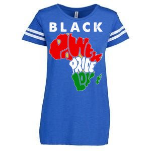 Black Power Pride Love Black History Month Enza Ladies Jersey Football T-Shirt