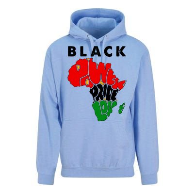 Black Power Pride Love Black History Month Unisex Surf Hoodie