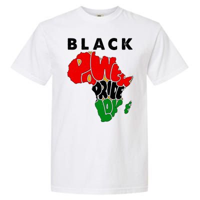 Black Power Pride Love Black History Month Garment-Dyed Heavyweight T-Shirt