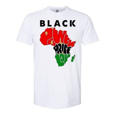 Black Power Pride Love Black History Month Softstyle CVC T-Shirt