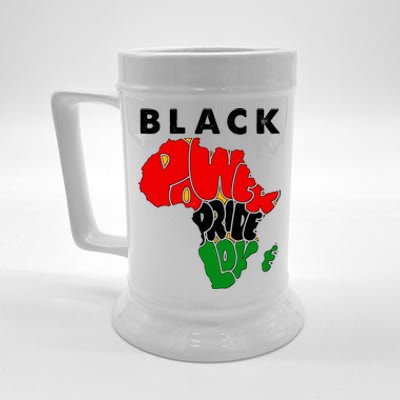 Black Power Pride Love Black History Month Beer Stein