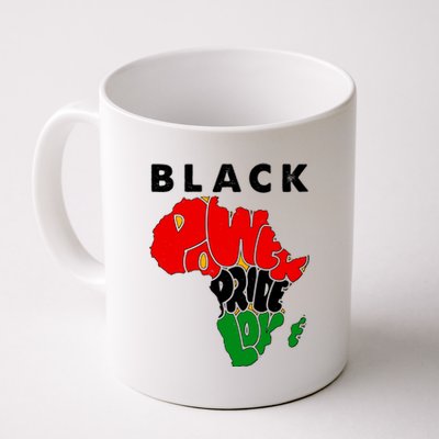 Black Power Pride Love Black History Month Coffee Mug