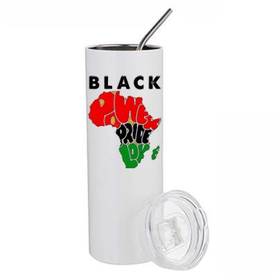 Black Power Pride Love Black History Month Stainless Steel Tumbler