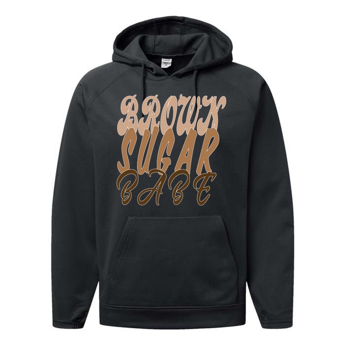 Black Pride Brown Sugar Babe Melanin Performance Fleece Hoodie