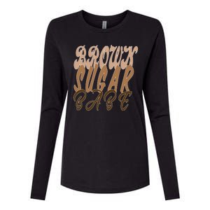 Black Pride Brown Sugar Babe Melanin Womens Cotton Relaxed Long Sleeve T-Shirt