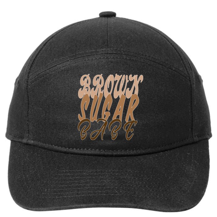 Black Pride Brown Sugar Babe Melanin 7-Panel Snapback Hat