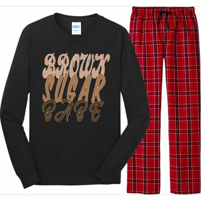 Black Pride Brown Sugar Babe Melanin Long Sleeve Pajama Set