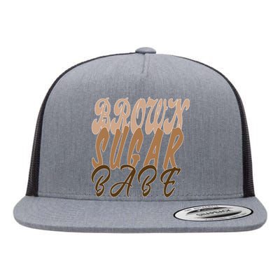 Black Pride Brown Sugar Babe Melanin Flat Bill Trucker Hat