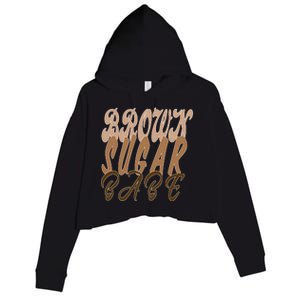 Black Pride Brown Sugar Babe Melanin Crop Fleece Hoodie